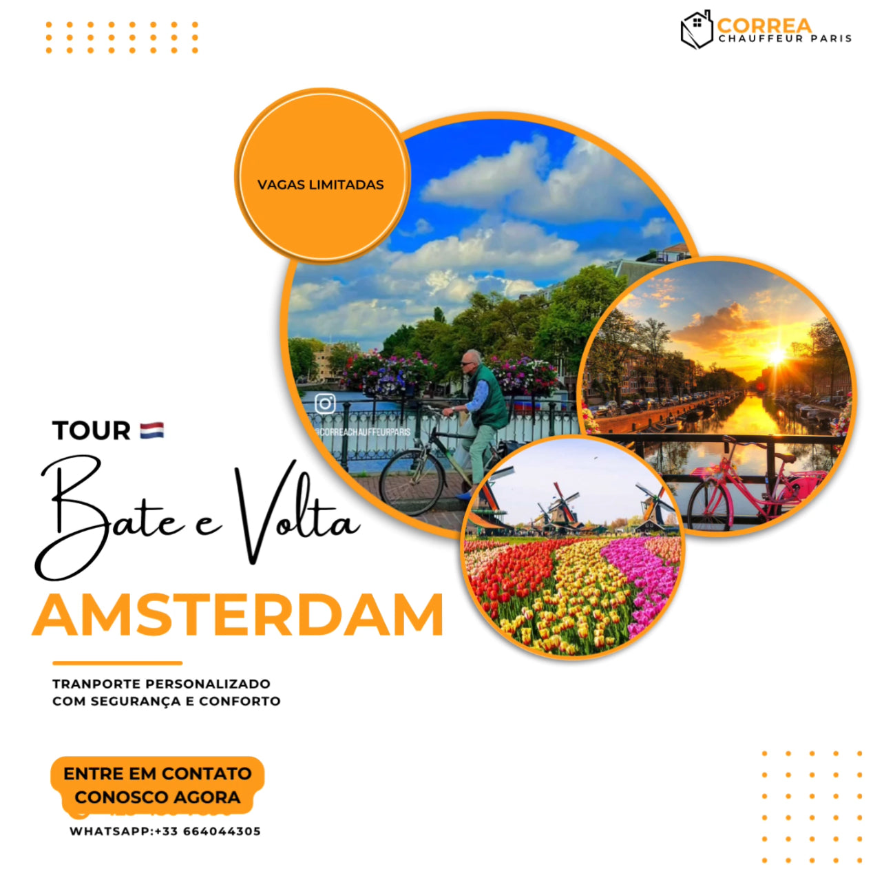 Tour Amsterdã ( Holanda  )